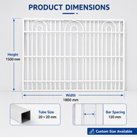 Grille de sécurité pour fenêtre en acier, barres anti-effraction pour fenêtre, protection de fenêtre en métal thermolaqué pour extérieur