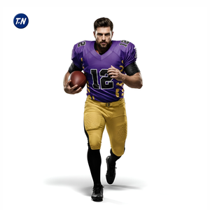 กางเกงขาสั้นฟุตบอลอเมริกันพิมพ์ลาย 3 มิติ สวมใส่สบาย ทนทาน ผลิตจากโพลีเอสเตอร์ 100% แห้งเร็ว ระบายอากาศได้ดี มีไซส์พลัส - Product Image 4