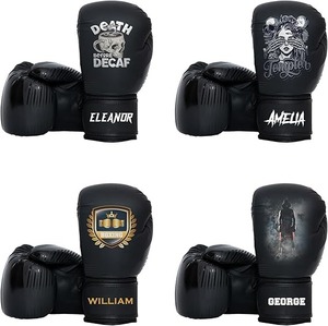 Gants de combat MMA et MuayThai de haute qualité pour entraînement professionnel Derniers gants de boxe gagnants avec logo imprimé en cuir PU - Product Image 6