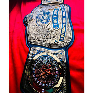 Cinturón de campeonato personalizado Placas de metal duraderas de cuero de alta calidad Perfectas para competiciones de lucha y grabado personalizado - Product Image 1