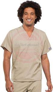 ชุดยูนิฟอร์มพยาบาลผ้าคอตตอนผสมโพลีเอสเตอร์สำหรับบุรุษ  ขายส่ง ชุดสครับแขนสั้นสำหรับบุรุษ พยาบาล และแพทย์ - Product Image 2