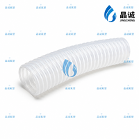 Tuyau en PTFE hélicoïdal corrugué hautement personnalisable de 3/8" et 1/2" compatible avec les pompes doseuses pour l'industrie chimique
