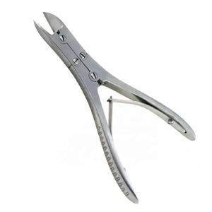 Pinzas de corte de hueso Ruskin de la mejor calidad, instrumento quirúrgico de doble resorte con acabado Dall recto, alicates de corte de hueso Liston - Product Image 1