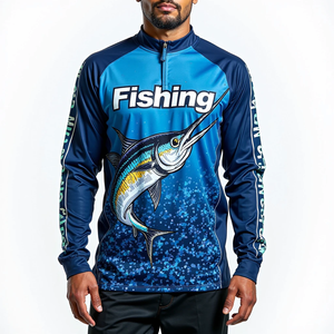 Obtenga una Camisa de Pesca Personalizada para Hombre de Manga Larga con Tela de Secado Rápido y Protección UV UPF 50 para Deportes Acuáticos al Aire Libre - Product Image 5