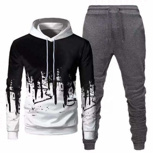 Survêtement pour homme sur mesure, de haute qualité, manches longues avec cordon de serrage, uni, confortable, décontracté, vêtements d'hiver - Product Image 6