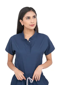 Personalizable de alta calidad de las mujeres de enfermería Jogger Scrubs de punto Spandex/Poliéster Hospital Uniforme Top Enfermera Scrubs Sets - Product Image 6
