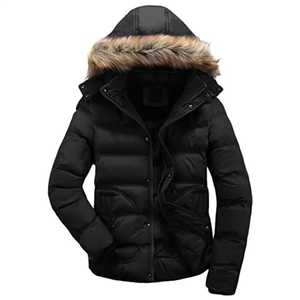 Manteau matelassé personnalisé en duvet de coton avec logo unisexe veste d'hiver surdimensionnée en coton de haute qualité OEM pour hommes - Product Image 1