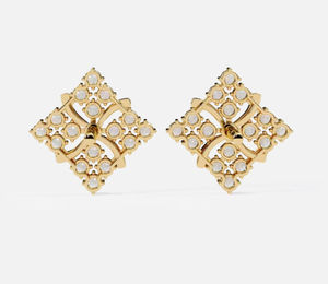 Aniva Luxury 18kt Yellow Gold Lab Grown Diamond Stud Pendientes para mujeres Regalos de aniversario - Product Image 3