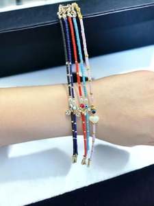 DAFNI BIG PAZAR Women's Plastic <b>Beaded</b> <b>Bracelet</b> with Natural Stone - Product Image 3