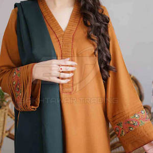 Costume de luxe 3 pièces, qualité supérieure, shalwar kameez 3 pièces pour femmes avec dupatta, taille adulte, sur mesure - Product Image 5