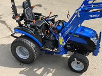 Tracteurs agricoles SOLIS Mini Compact 26 avec chargeur 4x4, tracteur à roues Solis pour petites exploitations agricoles et jardins