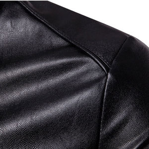 Chaqueta de Cuero Genuino Teñido Liso para Hombre ELITE CRAFT INDUSTRY - Chaqueta de Cuero Informal de Invierno Transpirable, Antibacteriana y Resistente al Viento - Product Image 4