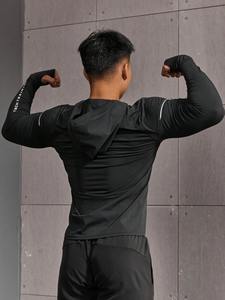 Mens fitted fitness <b>hoodie</b> gym training wear for workout <b>bodybuilding</b> style - Product Image 3