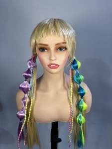 Para AliLeader hecho a mano Ombre burbujas trenza Twist pelo sintético Jumbo trenzas estilo niños Cola de Caballo linterna aspecto estilo Yaki - Product Image 6