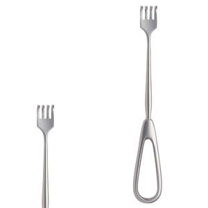Retractor de Cuero Cabelludo Cairns Rake, Manual, Afilado, 210 mm de Largo, 3 Puntas, 16 mm de Ancho, Acero Inoxidable Quirúrgico, Certificado CE, Instrumentos Reutilizables - Product Image 1