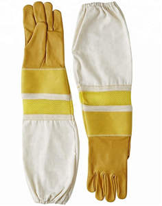2025 Top-Selling 3-Layer Beekeeping <b>Gloves</b> with <b>Hand</b> Grips High Quality Breathable Leather Protection ODM & OEM Options - Product Image 2