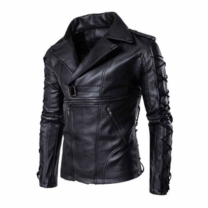 Veste tendance en cuir véritable personnalisée pour hommes meilleure qualité à bas prix Adorable veste en cuir tendance pour hommes - Product Image 3
