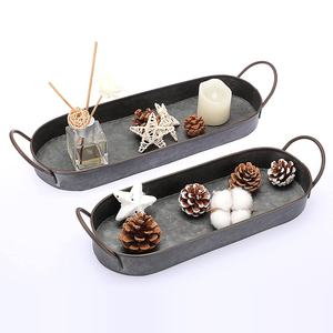 Ensemble de plateaux de service de forme ovale avec poignée facile à saisir ensemble de vaisselle personnalisé pour la maison et la cuisine - Product Image 3