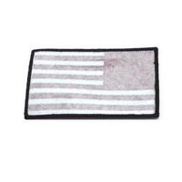 Parches Tejidos 3D de la Bandera de EE. UU. de Alta Definición, Ecológicos, con Letras del Alfabeto en Inglés y Flores, para Gorras, con Gancho Táctico