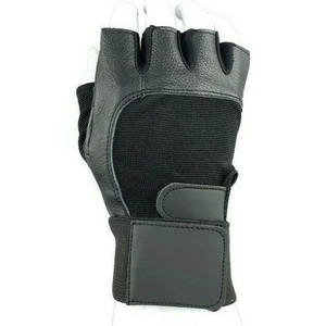 Gants de gymnastique respirants en cuir demi-doigt poignée de paume antidérapante et soutien du poignet pour l'entraînement de gymnastique d'haltérophilie et les entraînements de force - Product Image 1