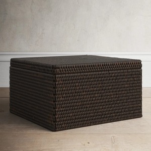 <b>Black</b> dyed hand woven rattan <b>box</b> Handmade <b>Storage</b> <b>Box</b> Eco-Friendly Natural Home and Home Decor Wholesale from Vietnam - Product Image 1