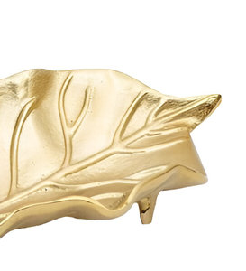 Plateau de conception de feuille le plus vendu avec plaqué or pour la décoration de la maison plateau de service de table de meilleure qualité à un prix raisonnable - Product Image 5