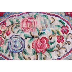 Alfombra Turca Vintage de 2.8x4.9 pies (86x150 cm), Alfombra Roja con Diseño Floral - Product Image 5