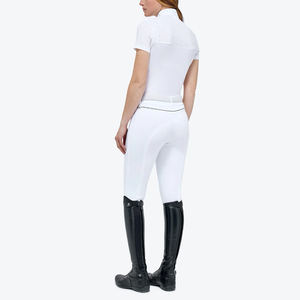 Mallas de montar a caballo transpirables para mujer, cintura elástica, cintura alta, bolsillo, pantalones de entrenamiento, mallas ecuestres, novedad al por mayor - Product Image 2