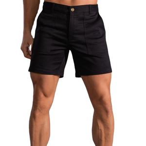 Pantalones cortos Cargo de algodón de alta calidad para hombres para la moda de verano Pantalones cortos casuales con múltiples bolsillos con patrón sólido - Product Image 6