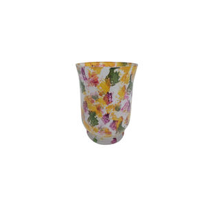 Vente chaude Verre Décoratif Fleur Vase Noir Mosaïque Pot Pour Bureau Décoration De Table À La Main en Vrac - Product Image 6