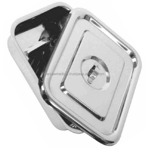 Plateau à instruments médical WARSAW certifié ISO et CE avec couvercle, en acier inoxydable, pour instruments creux |   porte-aiguille - Product Image 4