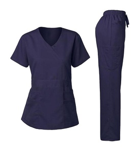 Uniformes de travail personnalisés en sergé de polyester-coton de haute qualité pour femmes médecins - Tenues d'hôpital HS - Blouses médicales 2026 - Product Image 1