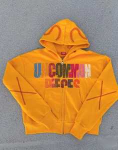 เสื้อฮู้ดผ้าฝ้าย100% แบบสวมหัวมีฮู้ดพิมพ์ลายงานปักคุณภาพสูง - Product Image 1