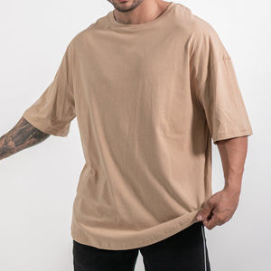 Venta al por mayor 100% algodón hombres camisetas de ajuste holgado de gran tamaño de impresión Casual Fit DTG diseño impreso camisetas - Product Image 3