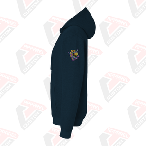 เสื้อมีฮู้ดพิมพ์ลายสำหรับผู้ชายเสื้อฟลีซโอเวอร์ไซส์พิมพ์ลายสกรีนได้ออกแบบโลโก้ได้ตามต้องการ - Product Image 3