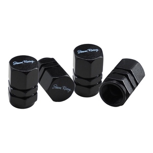 Tapas de Válvula Hexagonales Negras - Product Image 1