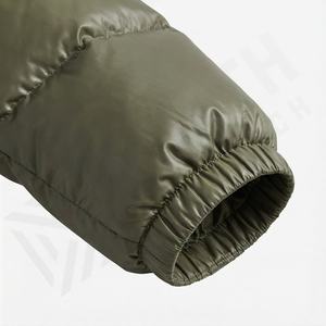 Fashionable Custom Puffer Jacket <b>Men's</b> Thick Bubble Coat Cotton Winter Parka Wind Resistant Thermal Warm Insulated Outerwear - Product Image 5