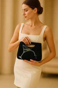 Sac à main en verre multicolore fait à la main par MS Handicraft avec poignée, sac à main décontracté, sac à main indien fait à la main, perles personnalisées, sac baguette - Product Image 2