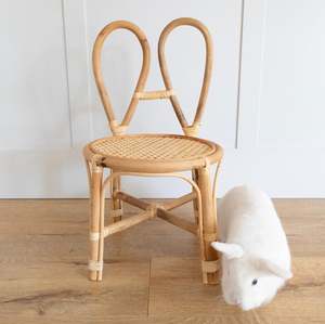 Canapé en rotin naturel pour chambre d'enfants, chaise de salle à manger pour bébé - Product Image 3