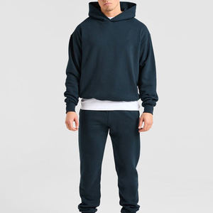 เสื้อมีฮู้ดผ้าคอตตอนผ้าฟลีซหนาทรงหลวมสำหรับผู้ชายเสื้อสไตล์สตรีทแวร์โอเวอร์ไซส์ออกแบบได้ตามต้องการ - Product Image 5