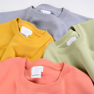 Sweat-shirt à col rond certifié coton éponge française pull personnalisé pull-over sweat-shirt pull à col rond - Product Image 1