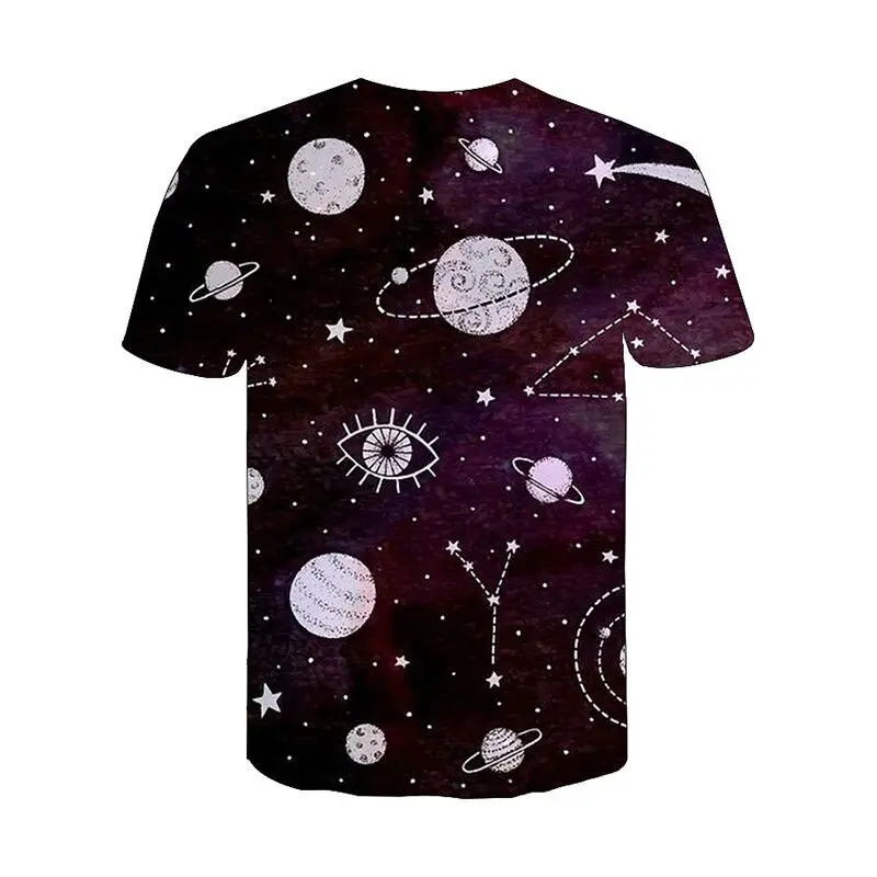 Coole lustige Universum Planet Space Galaxy Astronaut 3D T-Shirt Männer Frauen Mond druck Star Sky Fashion T-Shirts