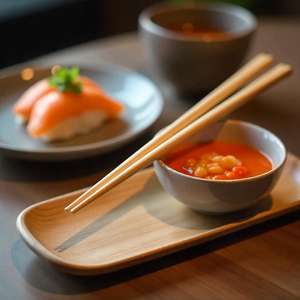 ตะเกียบไม้ไผ่ทนทานเป็นพิเศษนำกลับมาใช้ใหม่ได้ทำด้วยมือธรรมชาติสำหรับงานแต่งงานอาหารเอเชียซูชิบะหมี่เกี๊ยวราเม็ง - Product Image 3