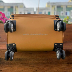 Bolsas de equipaje de cuero metálico hechas a mano Real, bolsa de carrito de cuero de piel mecanizada de usos múltiples, Maleta de viaje de tamaño grande Unisex - Product Image 5