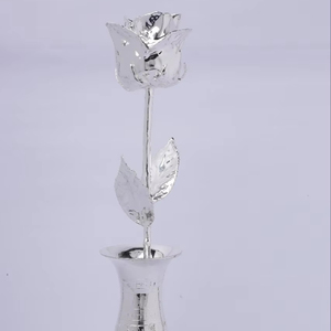 Jarrón rosa de plata personalizado para bodas, regalos y hoteles, flores decorativas para el Día del Padre y Halloween - Product Image 1