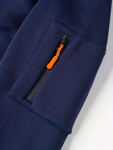 Sudaderas con capucha de bolsillo con cremallera en blanco de algodón 100% con logotipo de color personalizado de alta calidad OEM para hombres - Product Image 4