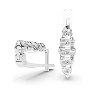 Pendientes de Aro con Diamantes de Laboratorio de 0.262 CT, Diamantes CVD VVS-VS EF, Oro de 18KT, 14KT, 10KT y Plata 925, Oro Rosa, Amarillo, Blanco - Product Image 6