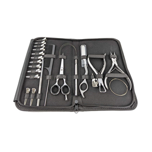 ชุดกรรไกรสำหรับต่อผมมนุษย์สำหรับต่อผมคนตัดผมมีดโกนเทปต่อผมที่หนีบผมแบบแยกหวีห่วงเข็ม - Product Image 3