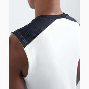 Camiseta sin mangas para hombre con bolsillos con cremallera, chaleco deportivo para gimnasio, ropa deportiva informal para entrenamiento, camiseta muscular, ropa deportiva transpirable de verano - Product Image 3