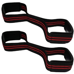 Sangles de dynamophilie OEM Figure 8 de qualité supérieure Support d'entraînement de levage de terre personnalisé pour le réglage de la gymnastique Strongman, respirant - Product Image 2
